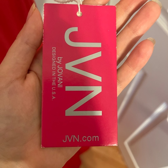 JVN by Jovani Red Evening Gown - Picture 5 of 8